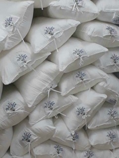 Gối thơm bông trắng Lavender