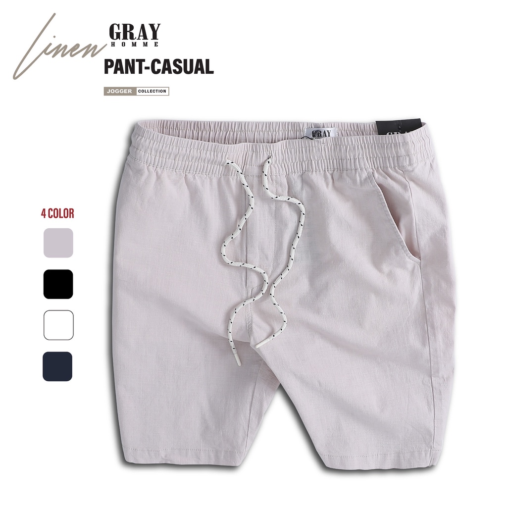 Quần Short Nam Cạp Chun Trẻ Trung, Nam Tính, Mêm, Nhẹ, Thoáng, Mặc đi biển GrayHomme (BI051-CK01)