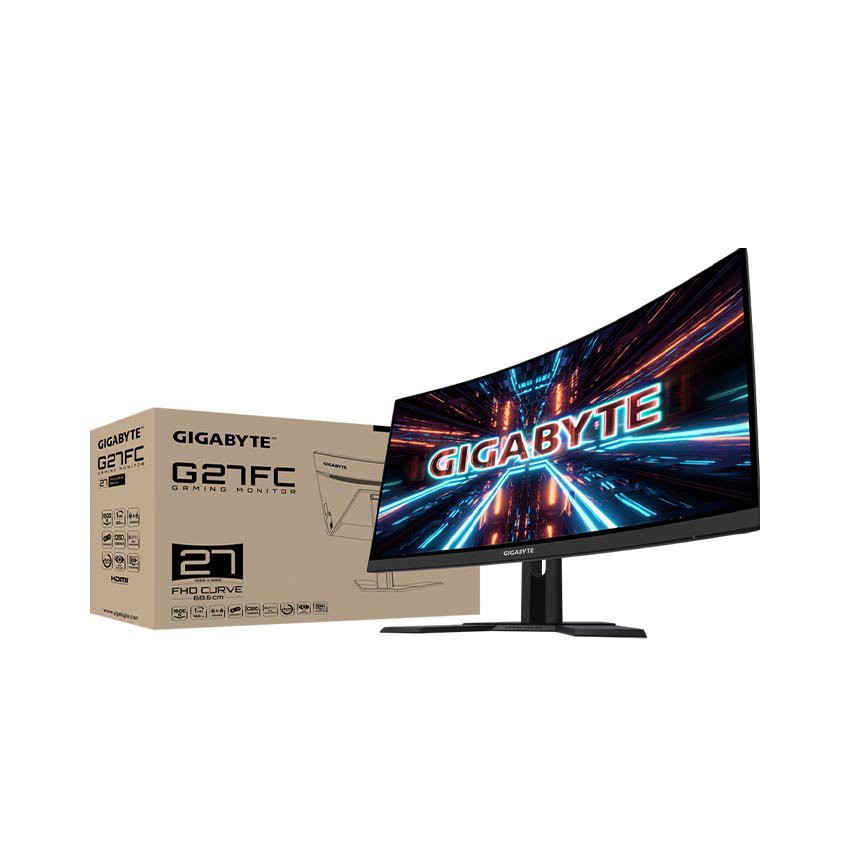 Màn hình Gigabyte G27FC (27 inch/FHD/VA/165Hz/1ms/250 nits/HDMI+DP/Cong) | BigBuy360 - bigbuy360.vn