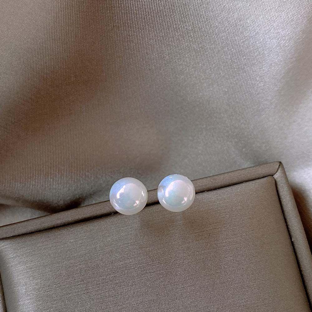 Khuyên Tai Nữ Đính Ngọc Trai Nhân Tạo Màu Sắc Phong Cách Hàn Quốc