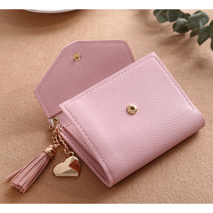 Ví nữ mini cầm tay có nơ