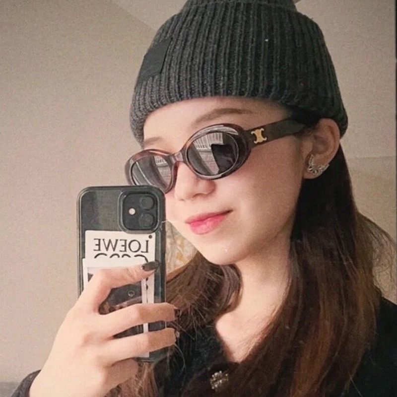 (KIQI-FASHION) COD Kính Mát Hình Oval Chống Tia Uv400 Thời Trang Cho Nam Và Nữ