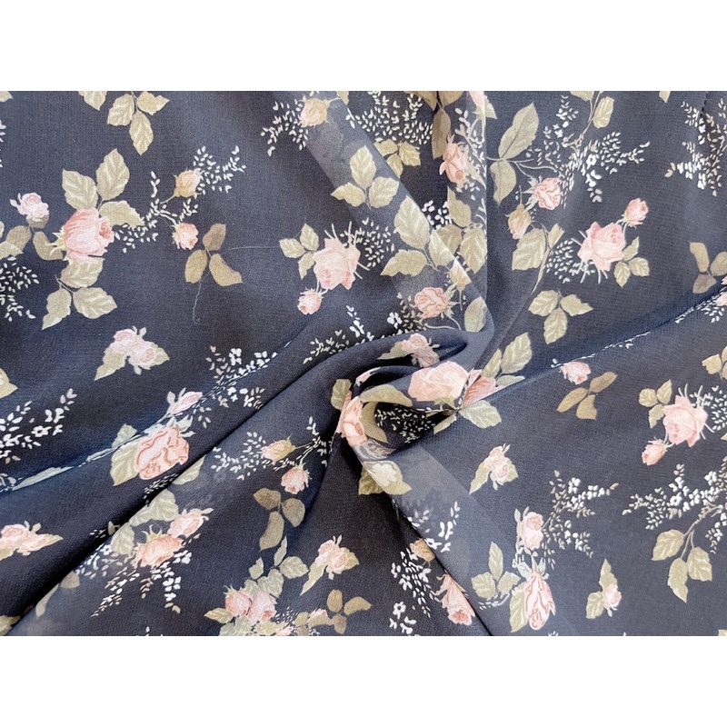 VÁY HAI DÂY HOA ĐEN