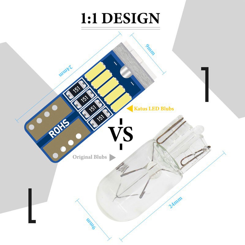 Đèn Led Kevanly T10 15smd W5W 3014 168 194 Cao Cấp Dành Cho Xe Hơi