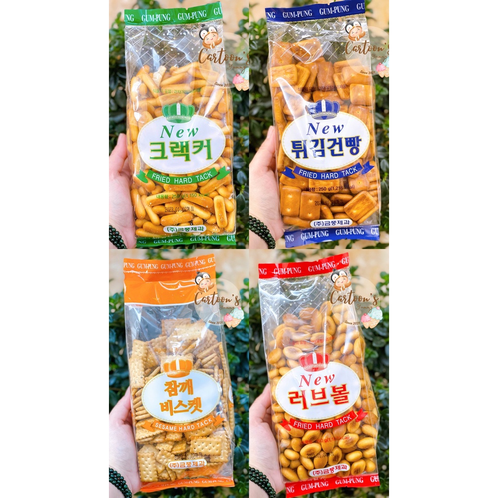 Bánh quy lúa mạch que new cracker Geum Pung 270g
