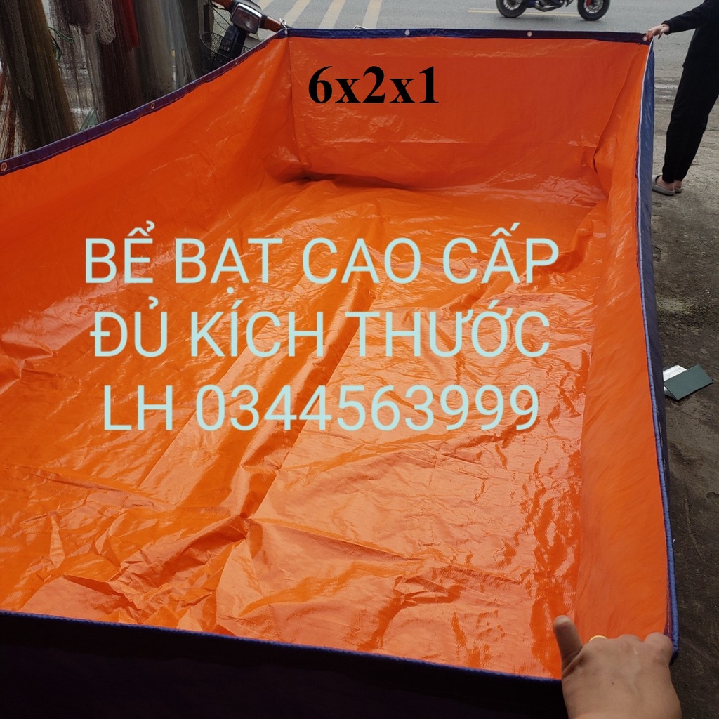 Bể bạt  nuôi ốc, ếch, lươn, cá nhiều kích thước 6x4x0,7, 5x2x0,5, 3,3x1,3x0,7