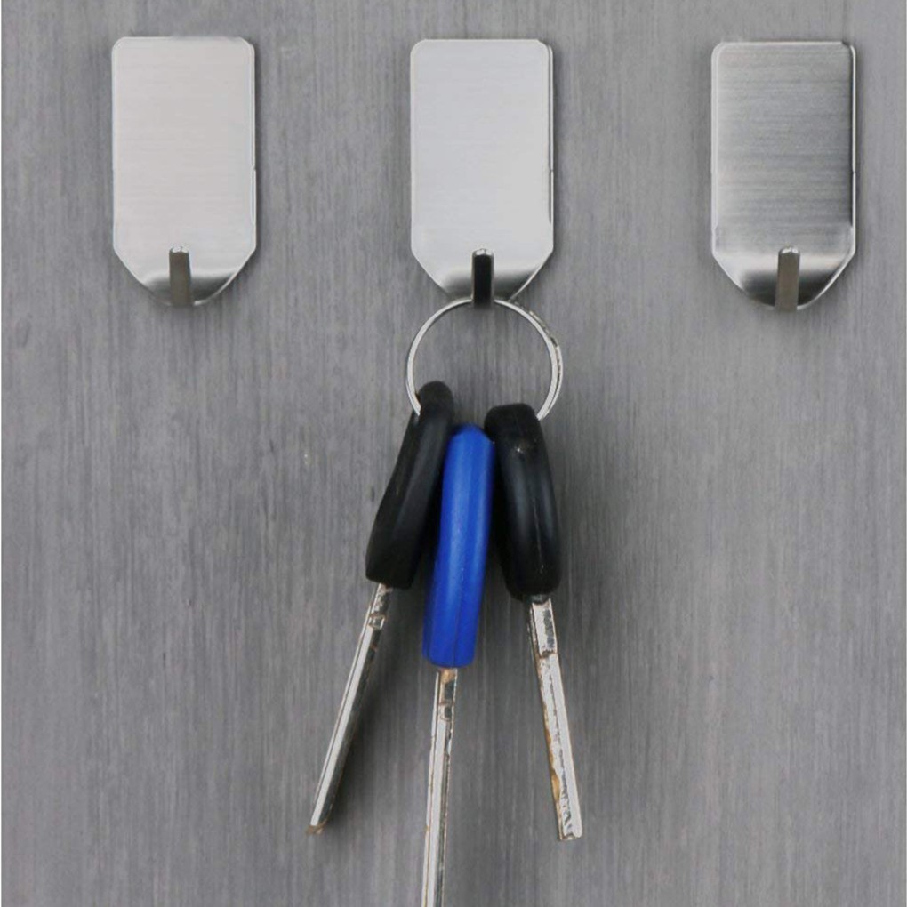 Set 8 móc inox treo tường đa năng