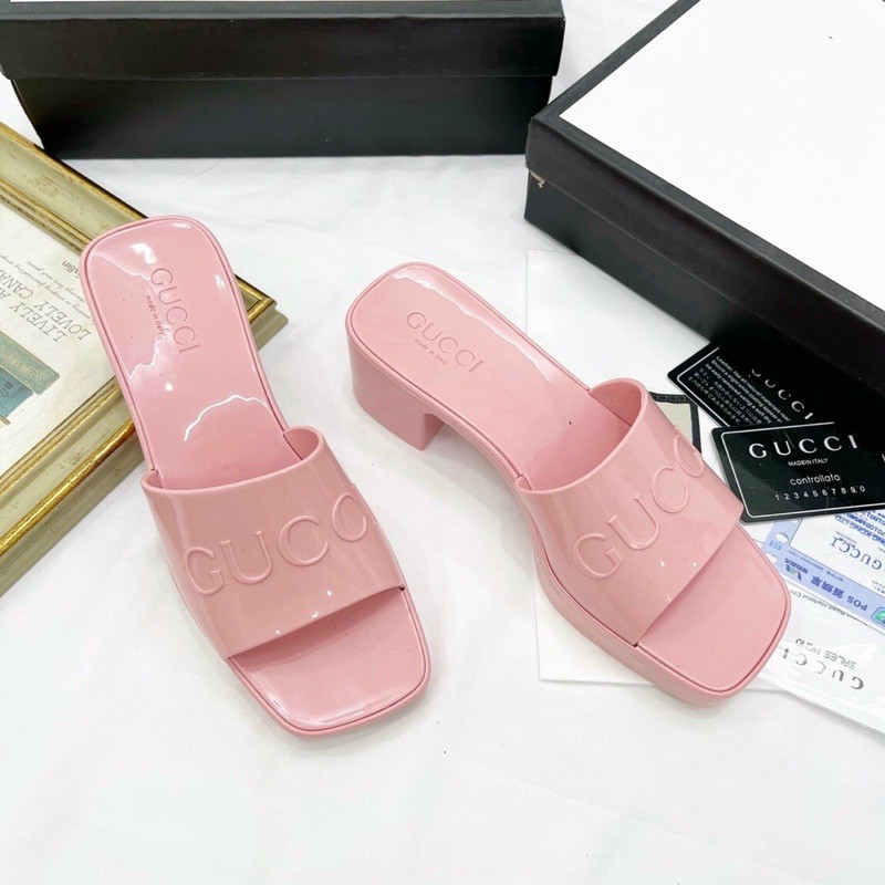 Guốc G c nhựa đế vuông 5p fullbox Hương Lyy Shoes