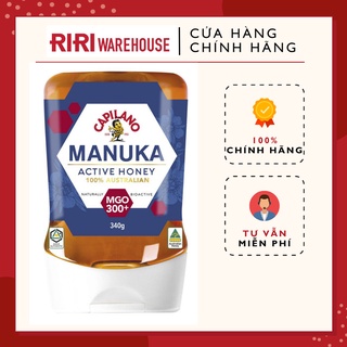 Mật ong capilano manuka active honey 300+ 340g úc