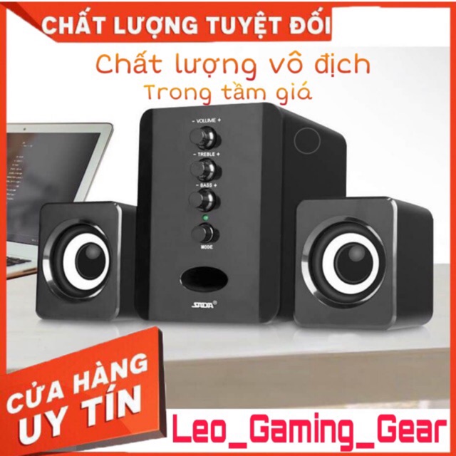 ( ưu đãi cực khủng ) Loa Máy Vi Tính SADA D-202, Vô địch trong tầm giá - Có Núm Chỉnh BASS Và TREBLE