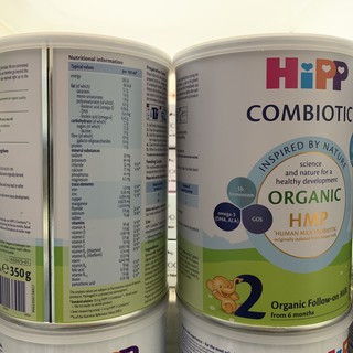 Sữa bột HiPP Combiotic Organic đủ số 350g - 800g