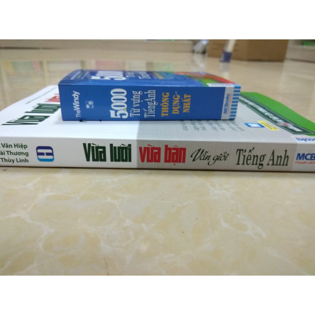 Sách- Combo Vừa lười vừa bận vẫn giỏi Tiếng anh + 5000 Từ Vựng Tiếng Anh Thông Dụng Nhất