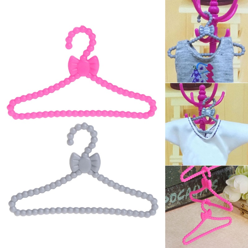 Set 10 Giá Đỡ Treo Quần Áo Cho Búp Bê