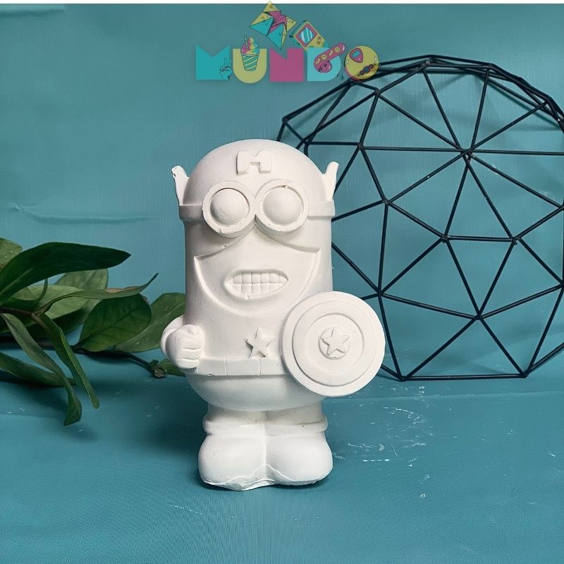 Tượng tô màu Size XL 011 MINION, tượng thạch cao MUNDO