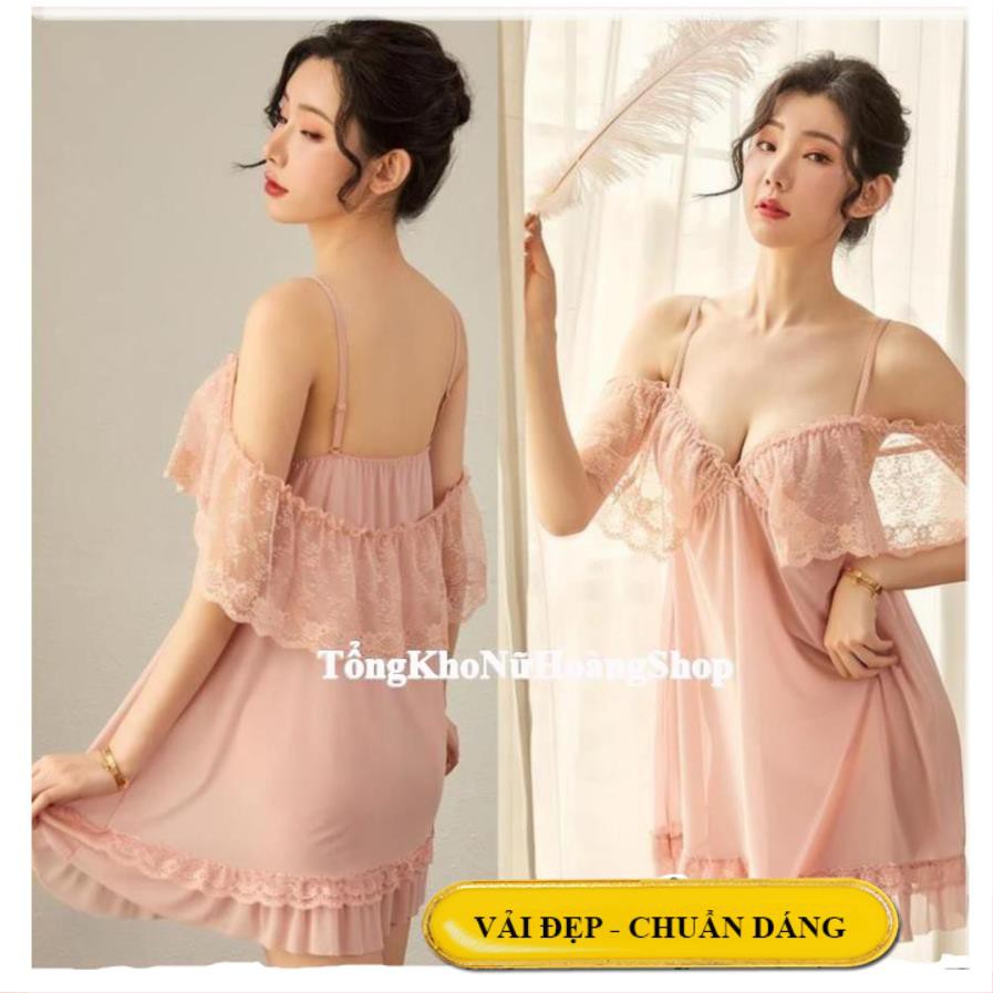 [ Chất Đẹp - Form Chuẩn]❤HOT NHẤT ❤ váy ngủ thun lưới ren -đầm ngủ sexy cao cấp B1040