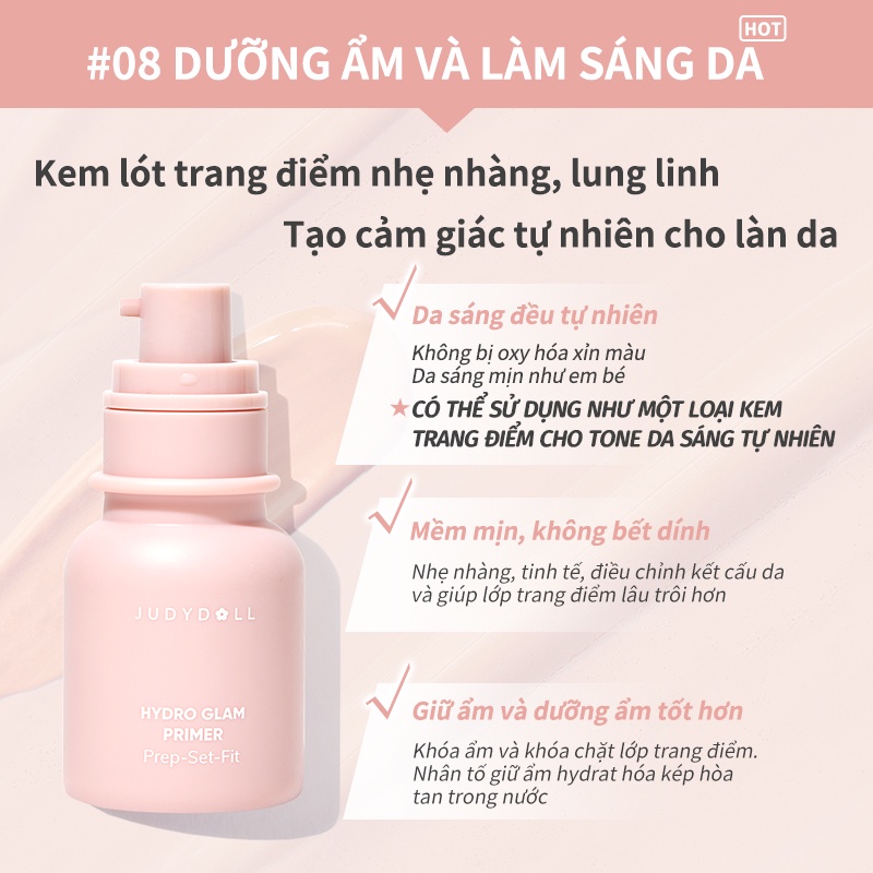 Kem lót trang điểm JUDYDOLL giữ ẩm và kiềm dầu hiệu quả 16ml
