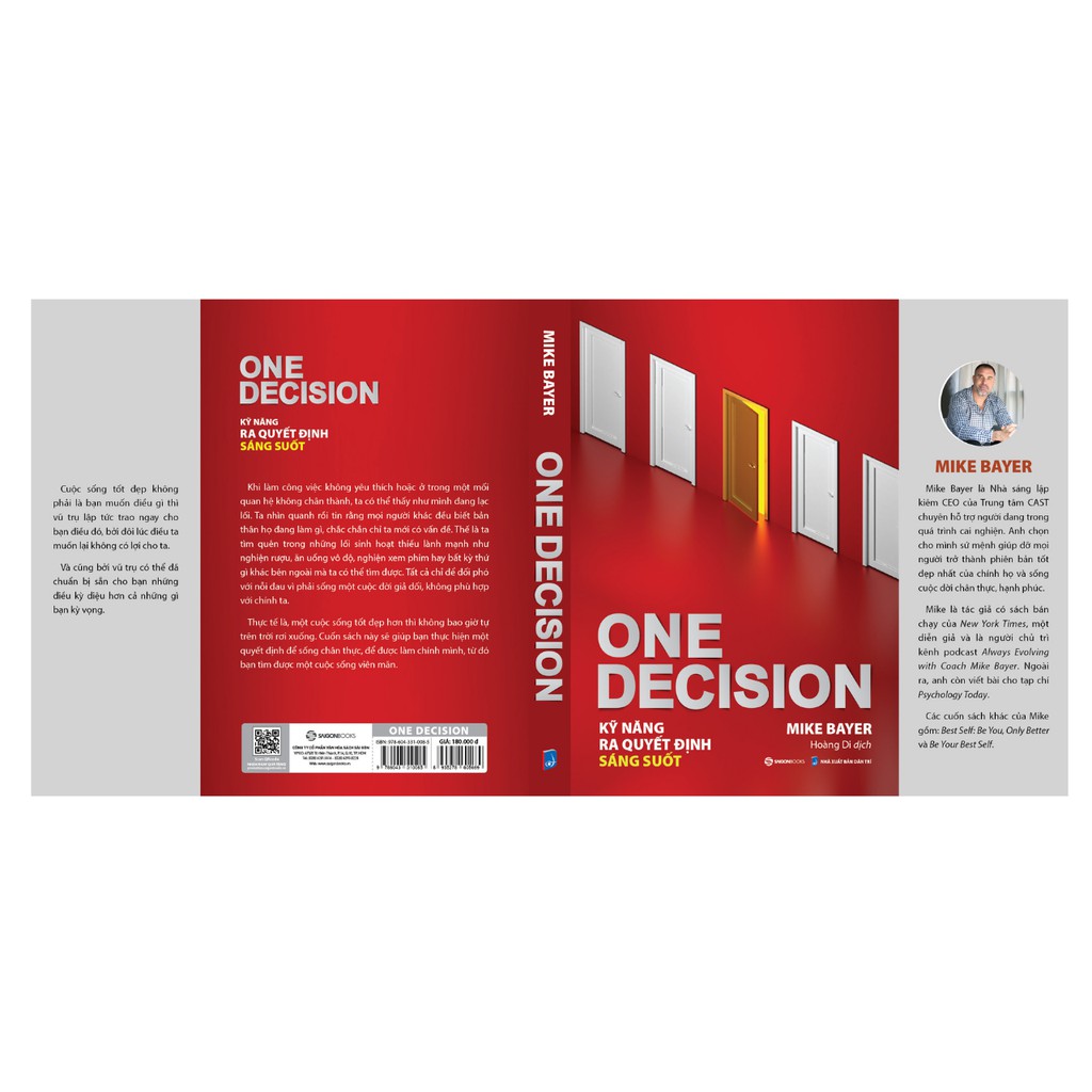 SÁCH - One Decision - Kỹ năng ra quyết định sáng suốt - Tác giả Mike Bayer