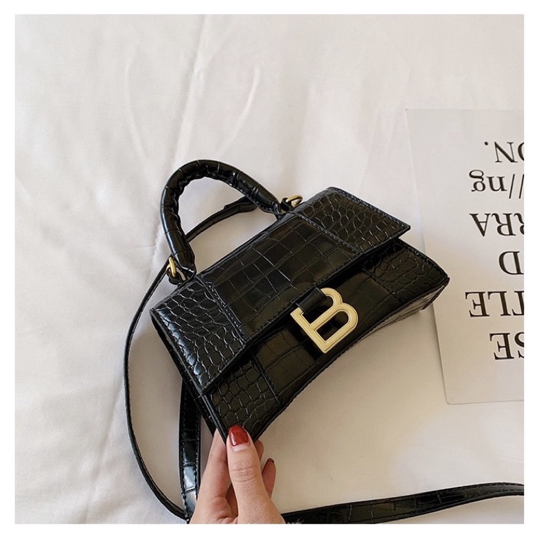 Túi Xách Nữ Túi Đeo Chéo Da Rắn Treo Chữ B Sang Chảnh Đi Chơi Đi Du Lịch