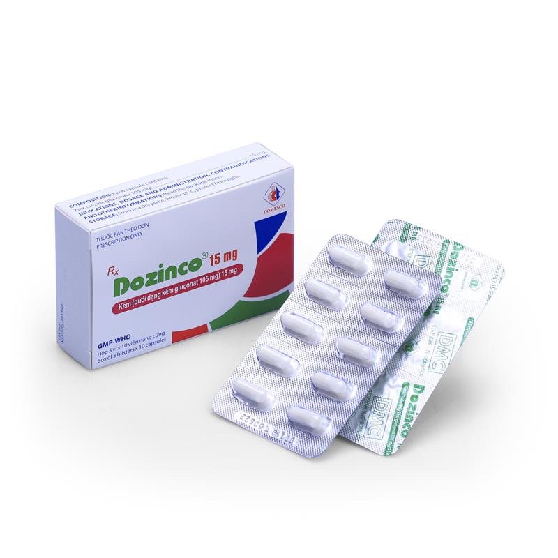 Viên Kẽm Zin ZinC 15mg Dozinco Domesco