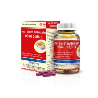 Hoạt Huyết Dưỡng Não Đông Dược 5 | Hỗ trợ tăng cường hoạt huyết, tăng tuần hoàn máu não (Hộp 30 viên)