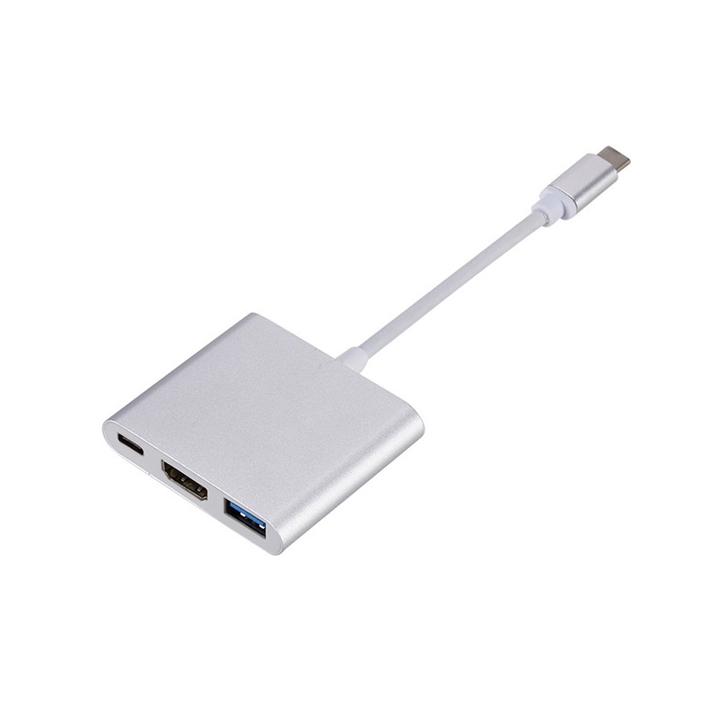 Cáp Chuyển Đổi Type C Usb Sang Usb-C 4k Hdmi 3 Trong 1