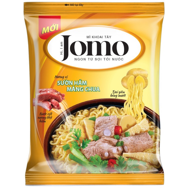 MÌ KHOAI TÂY JOMO TÔM CHUA CAY/ XỐT BÒ HẦM/ SƯỜN HẦM MĂNG CHUA 80G