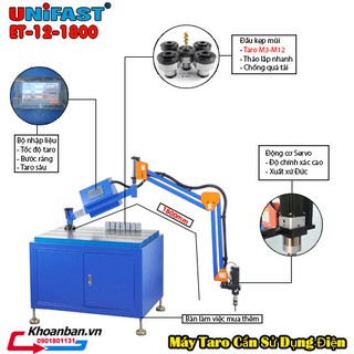 Máy taro điện dạng cần Unifast ET-12-1800