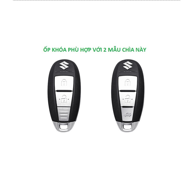 Ốp Chìa Khóa Xe Suzuki Swift Ciaz Vitara Ertiga 3 Nút Bấm Hợp Kim Kẽm