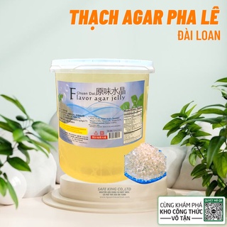 Thạch Ống Agar Pha Lê Nguyên Vị 3,2kg Giòn, Dai Nhập Khẩu Đài Loan