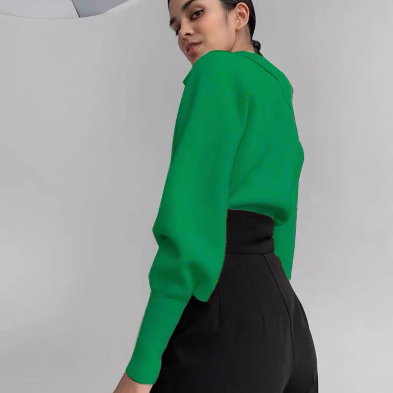 áo len cổ bẻ -M4outfit