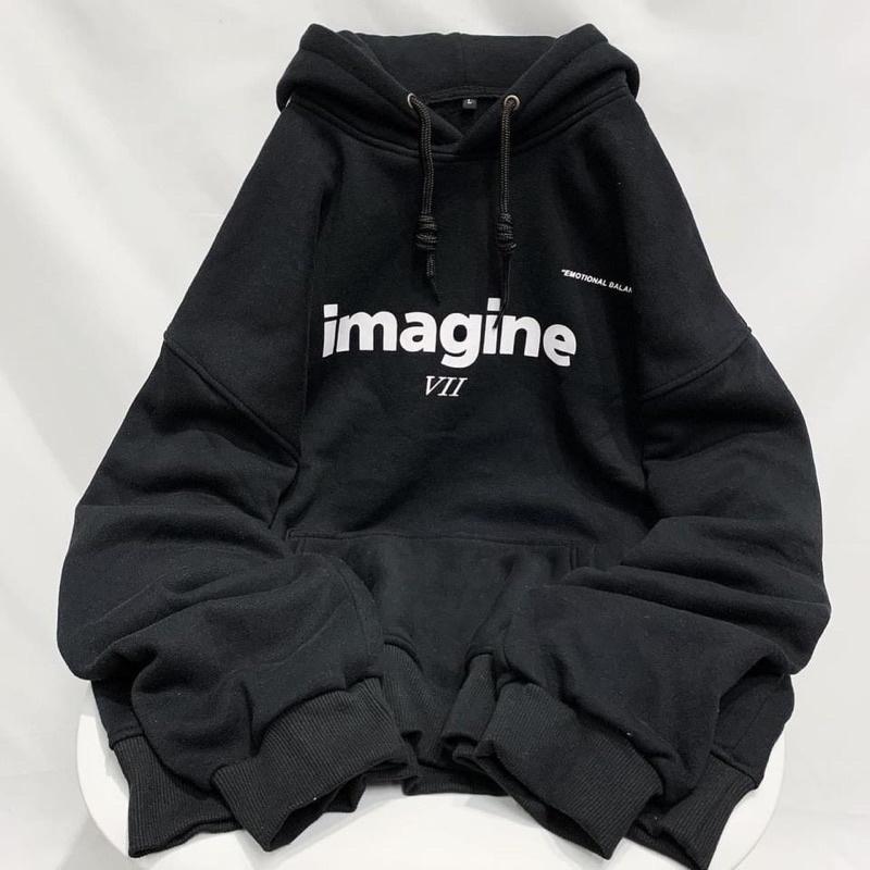 Áo Hoodie “ imagine “ chất Nỉ Bông mịn ấm form rộng Unisex Nam/ Nữ [Ảnh thât bởi Chilif] | BigBuy360 - bigbuy360.vn