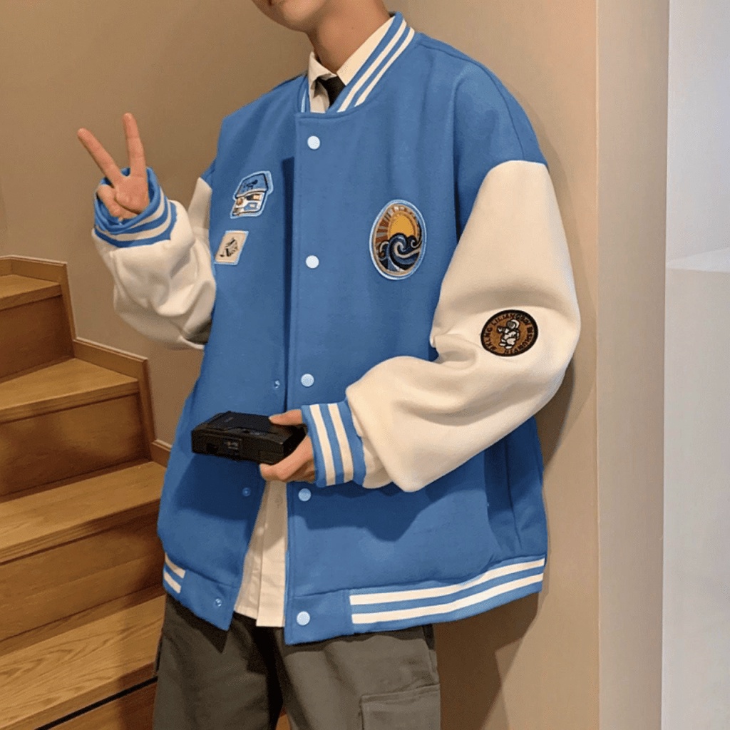 ÁO KHOÁC BOMBER NAM NỮ ĐA SẮC MÀU HỘ TIẾT SOÁI TRÒN BÁT QUÁI