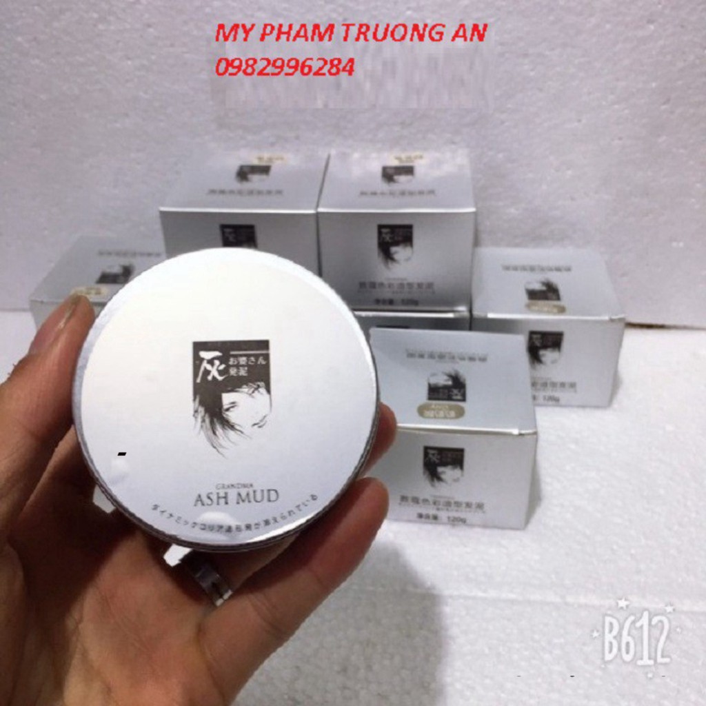 Sáp Vuốt Tóc Màu Tạo Kiểu ASH MUD Nhật Bản Xám Khói 120g Nhuộm Tóc Đổi Màu Tạm Thời Chính Hãng