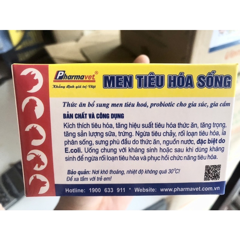 Men tiêu hoá Pharbiozym hỗ trợ đường ruột chó mèo _ Pharbiozym lẻ 1gói