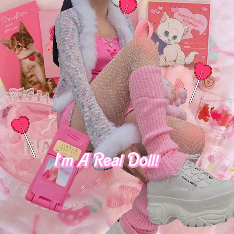 Jiashucheng Tất Len Dệt Kim Phong Cách Preppy Nhật Bản Dễ Thương