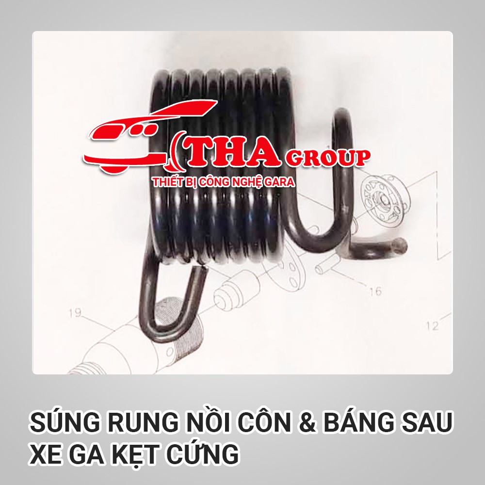 Súng Rung Nồi Côn &amp; Báng Sau Xe Ga Kẹt Cứng