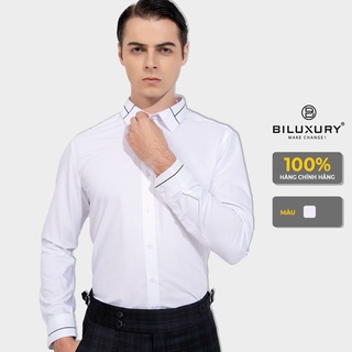 Áo sơ mi nam dài tay cao cấp BILUXURY đơn giản tinh tế phù hợp mọi hoàn cảnh 4SMDT016TRK