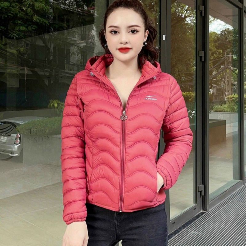 Áo phao nữ trần bông siêu nhẹ chống gió chống nước