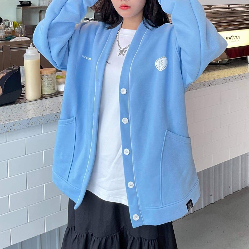 Áo Khoác Local brand - Cardigan 2904 Dragonbyboi nỉ bông cao cấp