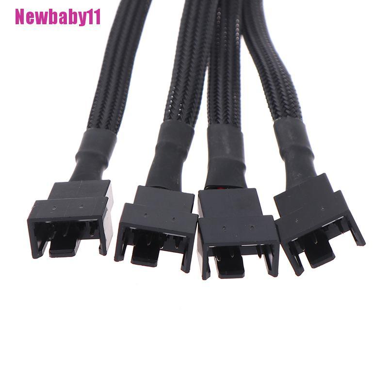 Cáp Chia Quạt Tản Nhiệt 4pin PWM 1 Sang 1 2 3 4 Newbaby11 Cho CPU Máy Tính