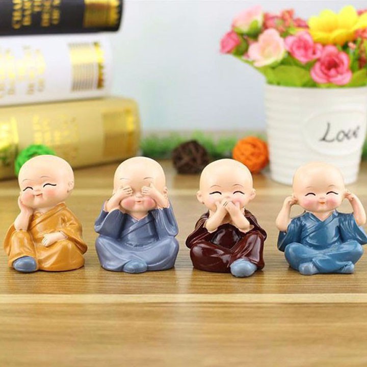 Bộ Tượng 4 Chú Tiểu
