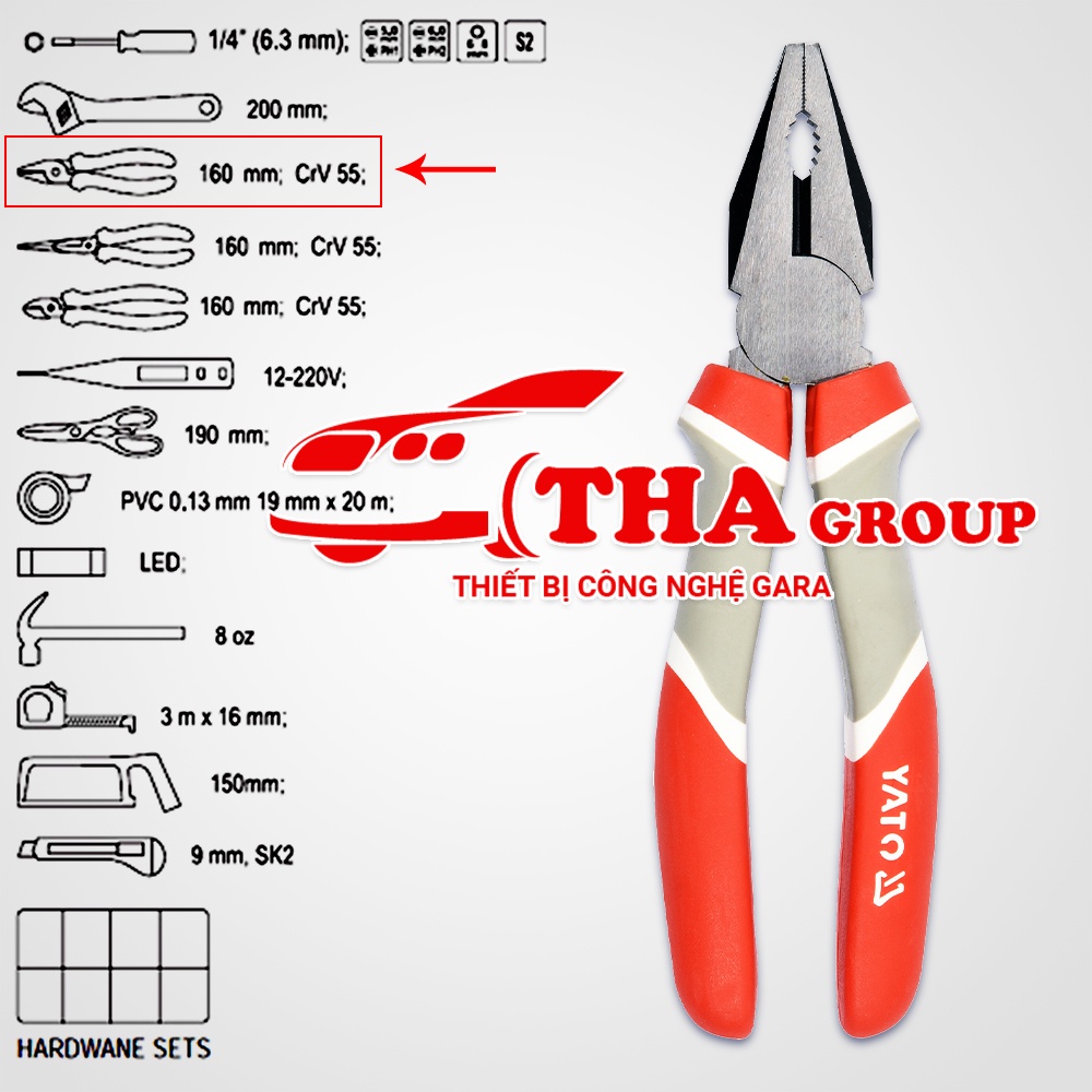 BỘ SỬA CHỮA ĐIỆN GIA DỤNG 147 CHI TIẾT Yato YT-39000