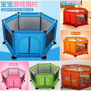 Quây bóng khung inox vải dù cho bé tặng kèm 10 quả bóng cho bé .