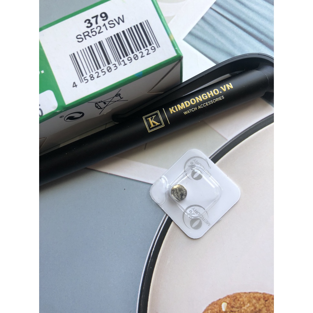 Viên pin đồng hồ Sony 521 chuyên thay pin đồng hồ đeo tay, điều khiển các loại - SR521SW - 379 vỉ 1 viên