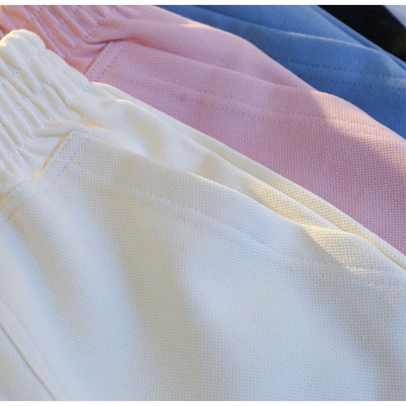 Quần Short Lưng Cao Ống Rộng Màu Sắc Trơn Phong Cách Hàn Quốc Cho Nữ