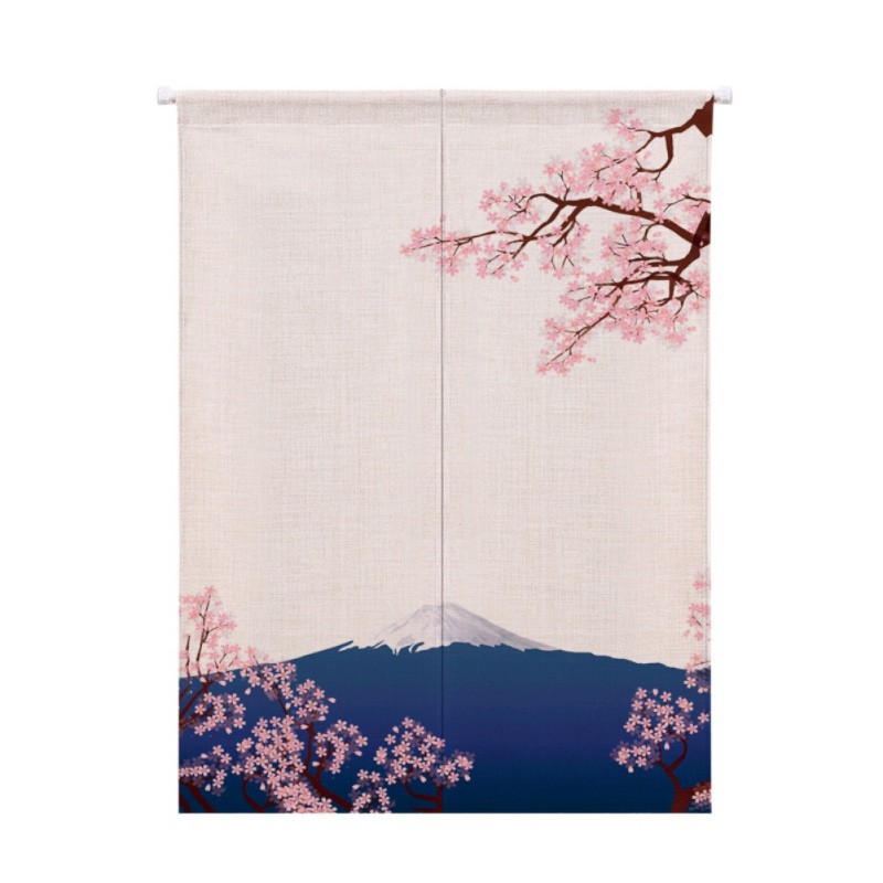 Rèm cửa in họa tiết phong cách Nhật Bản