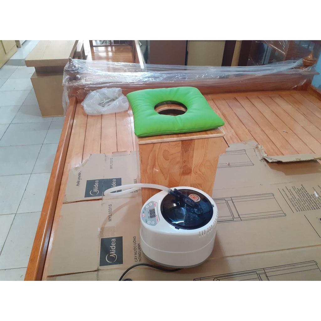Ghế Xông vùng kín quây hộp + Nồi tạo hơi 2lit6