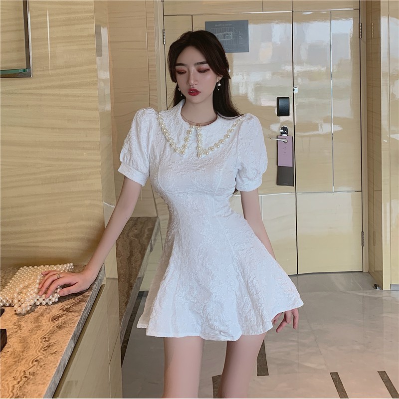 Đầm dáng xòe nữ midi tay ngắn Emilyshop