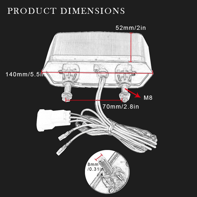 Đèn Led Tín Hiệu Gắn Đuôi Xe Honda Msx / Grom125 Cb 650 F Ctx700 2013-2015