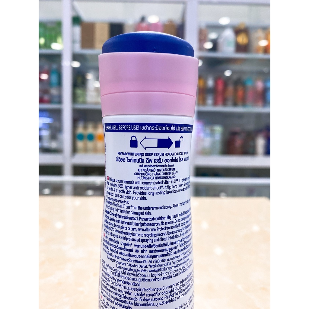 Xịt Khử Mùi Nữ Nivea Whitening Deep Serum 150ml